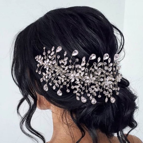 Bridal Headpiece- Set of 2 - Picture 2 of 2
